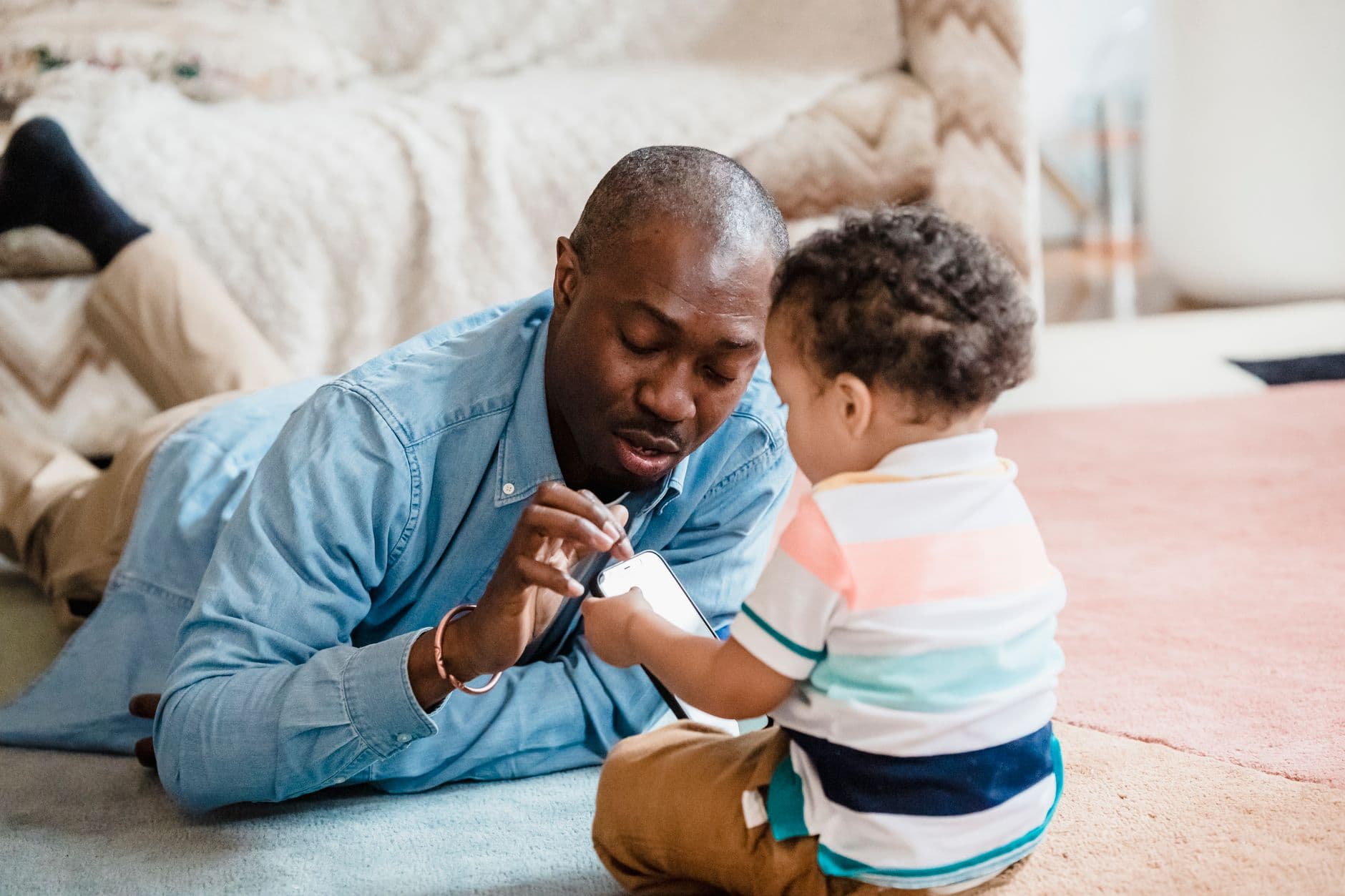 Parent monitoring child's phone activity on a dashboard